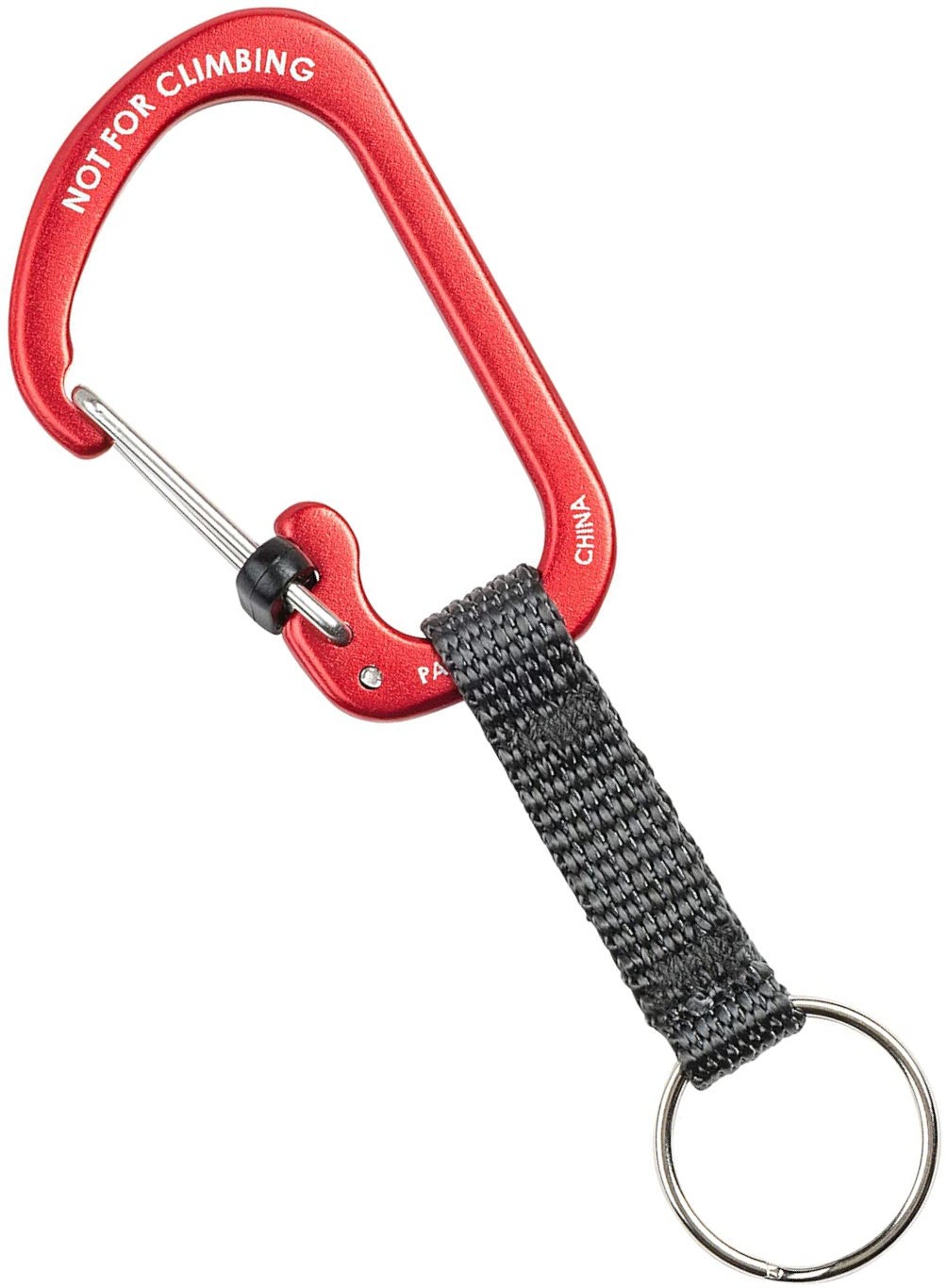 Карабин-брелок Nite Ize SlideLock KeyRing CSLAW3-10-R6, размер 3, красный - фото