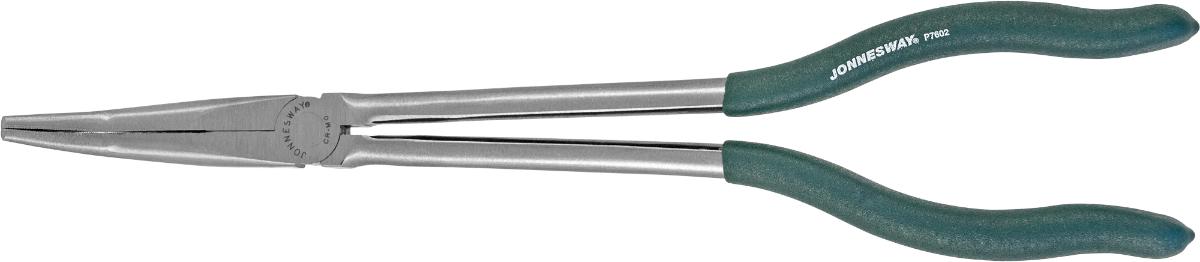 Длинногубцы удлиненные изогнутые (угол 45º) 280 мм Jonnesway P7602 - фото