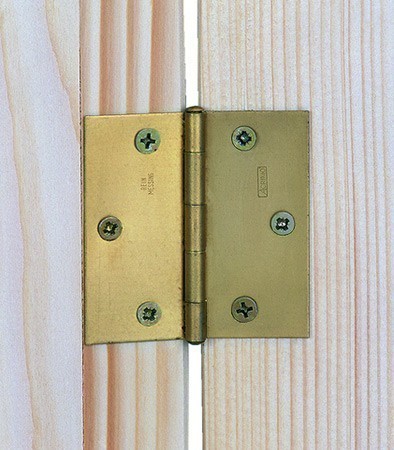Петля дверная с вынимаемым штифтом 63х63 мм Gah Alberts 349028, желтый цинк - фото