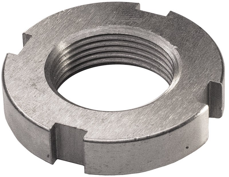 Гайка шлицевая круглая DIN 1804, нержавеющая сталь А2 - фото