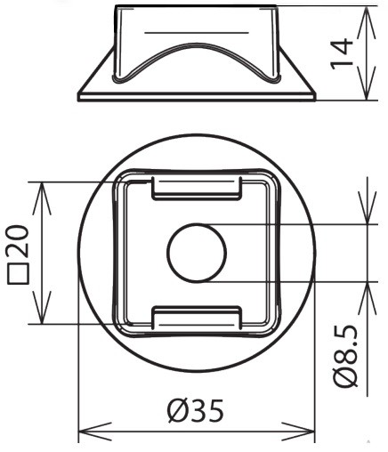 Проставка для держателей DEHNgrip и DEHNhold h=10 мм, d=35 мм DEHN .
