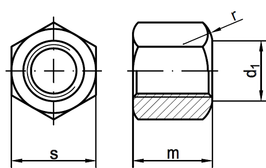 Гайка t8 чертеж