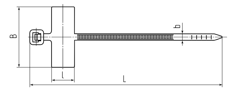 кабельная стяжка КСС с маркировочной площадкой схема