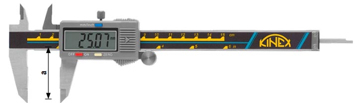 Штангенциркуль электронный ШЦЦ-1 0,01 мм DIN 862 Kinex - схема