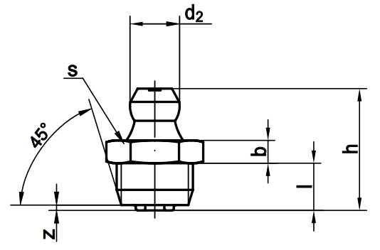 Масленка м10х1 чертеж