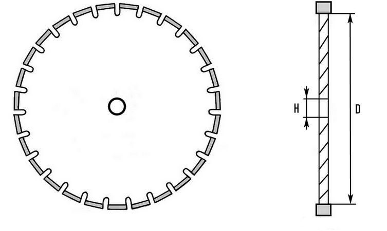 сегментный диск схема