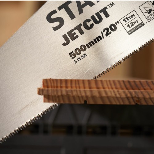 Ножовка по дереву с мелким зубом 500 мм STANLEY Jet-Cut 2-15-599-конструкция