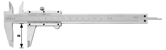 Штангенциркуль ШЦ-1 0,02 мм MonoBlok Kinex - чертеж