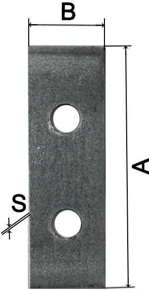 Пластина бытовая ПТ, оцинкованная сталь - схема