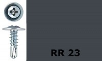 Саморез-клоп с буром 4,2х25 окрашенный, RR 23 (серый)