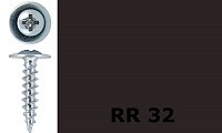 Саморез-клоп острый 4,2х19 окрашенный, RR 32 (коричневый)