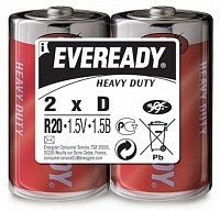 Батарейки Eveready Heavy Duty R20 SW2 (2 шт)