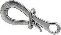 Карабин пеликан с кольцом 4" (100 мм), нержавеющая сталь А4