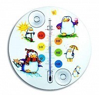 Оконный термометр 'Pinguin', с вакуумной присоской 160 x 13 mm TFA-Dostmann