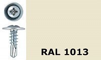 Саморез-клоп с буром 4,2х16 окрашенный, RAL 1013 (жемчужно-белый)