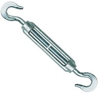 Талреп крюк-крюк DIN 1480, оцинкованная сталь