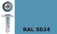 Саморез-клоп с буром 4,2х41 окрашенный, RAL 5024 (пастельно-синий)