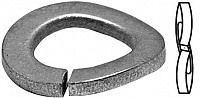 Шайба пружинная (гровер) DIN 128 форма B (волнистая), оцинкованная сталь