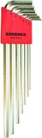Набор шестигранных ключей Extra Long (1,5-6 мм) Bondhus с покрытием BriteGuard 17192, 7 штук