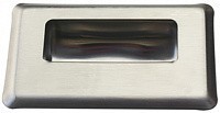 Ручка дверная встраиваемая L=108 N54C, нержавеющая сталь А2