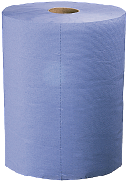 Бумага двухслойная синяя 30х28 см, рулон 