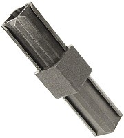 Соединитель 2-палый продольный для труб 20х20 мм Gah Alberts 426354, полиамид