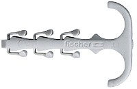 Скоба двухсторонняя для труб и кабелей Fischer SF plus ZS 28 048162, нейлон