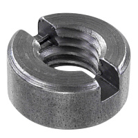 Гайка шлицевая М6 DIN 546, сталь без покрытия