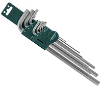 Комплект шестигранных ключей (1,5-10 мм) EXTRA LONG Jonnesway H03SM109S, 9 штук