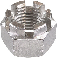 Гайка корончатая (прорезная) DIN 935, нержавеющая сталь А4