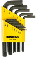 Набор дюймовых шестигранных ключей Bondhus ProGuard 12237, 13 штук