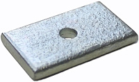 Пластина для укладки террасной доски 35х20х4 мм, оцинкованная сталь, 100 шт