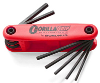 Складной набор шестигранных ключей (1,5-6 мм) GorillaGrip Bondhus 12592, 7 шт
