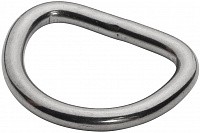 Кольцо такелажное D-образное сварное 8274, нержавеющая сталь А4