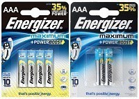 Батарейки Energizer Maximum LR03 (AAA)