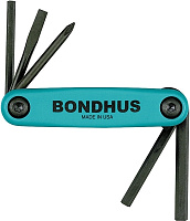 Складной набор ключей GorillaGrip Bondhus 12540, 5 шт